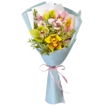 Букет из 9 орхидей